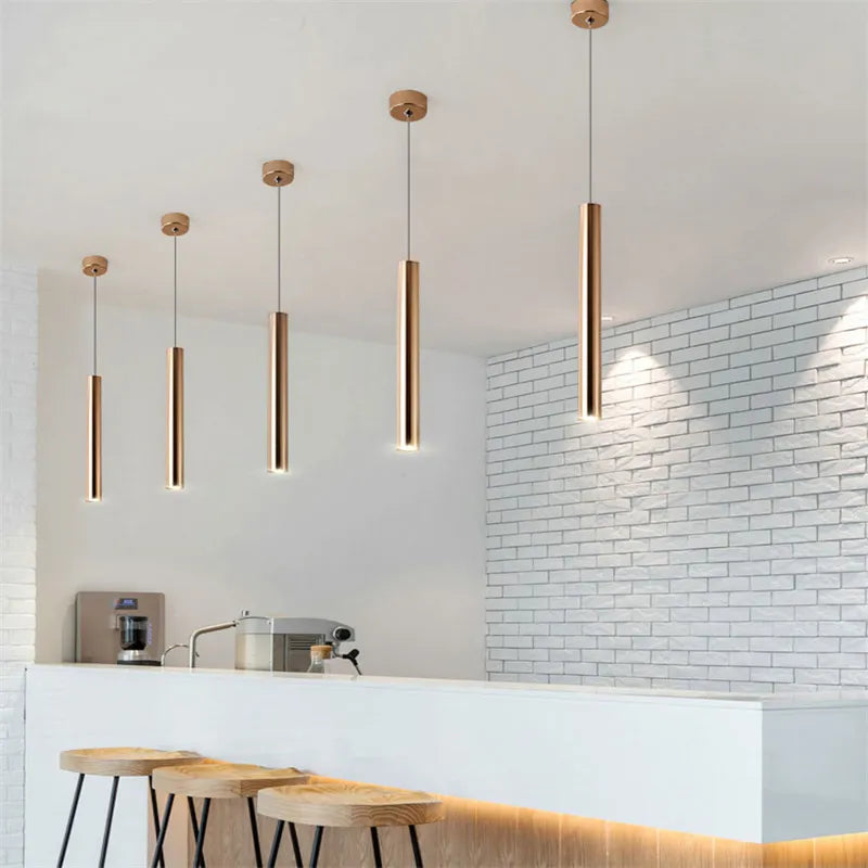 Ella's Nordic Long Tube Pendant Lights