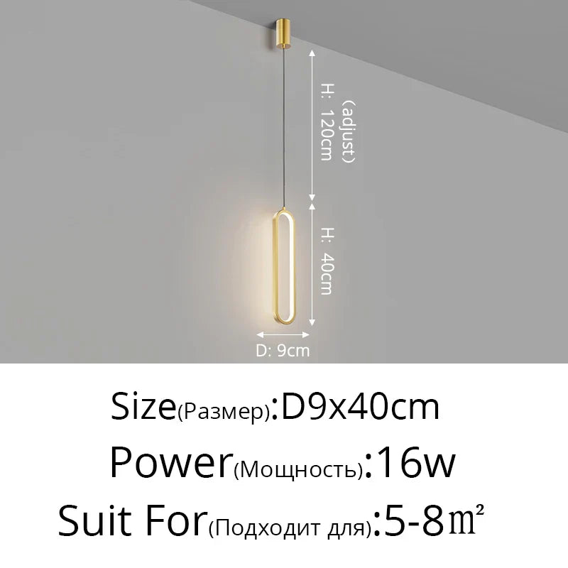 Contemporary LED Pendant Lights - Ideal for Dining Tables, Kitchens, Bedrooms, Living Rooms, and More