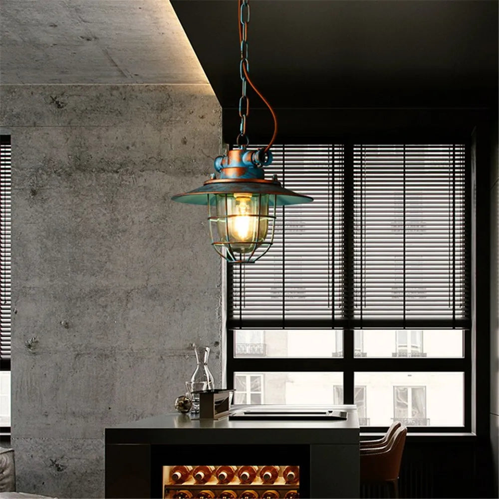 Industrial LED Pendant Light - Vintage Charm for Dining, Bar, and Loft Spaces