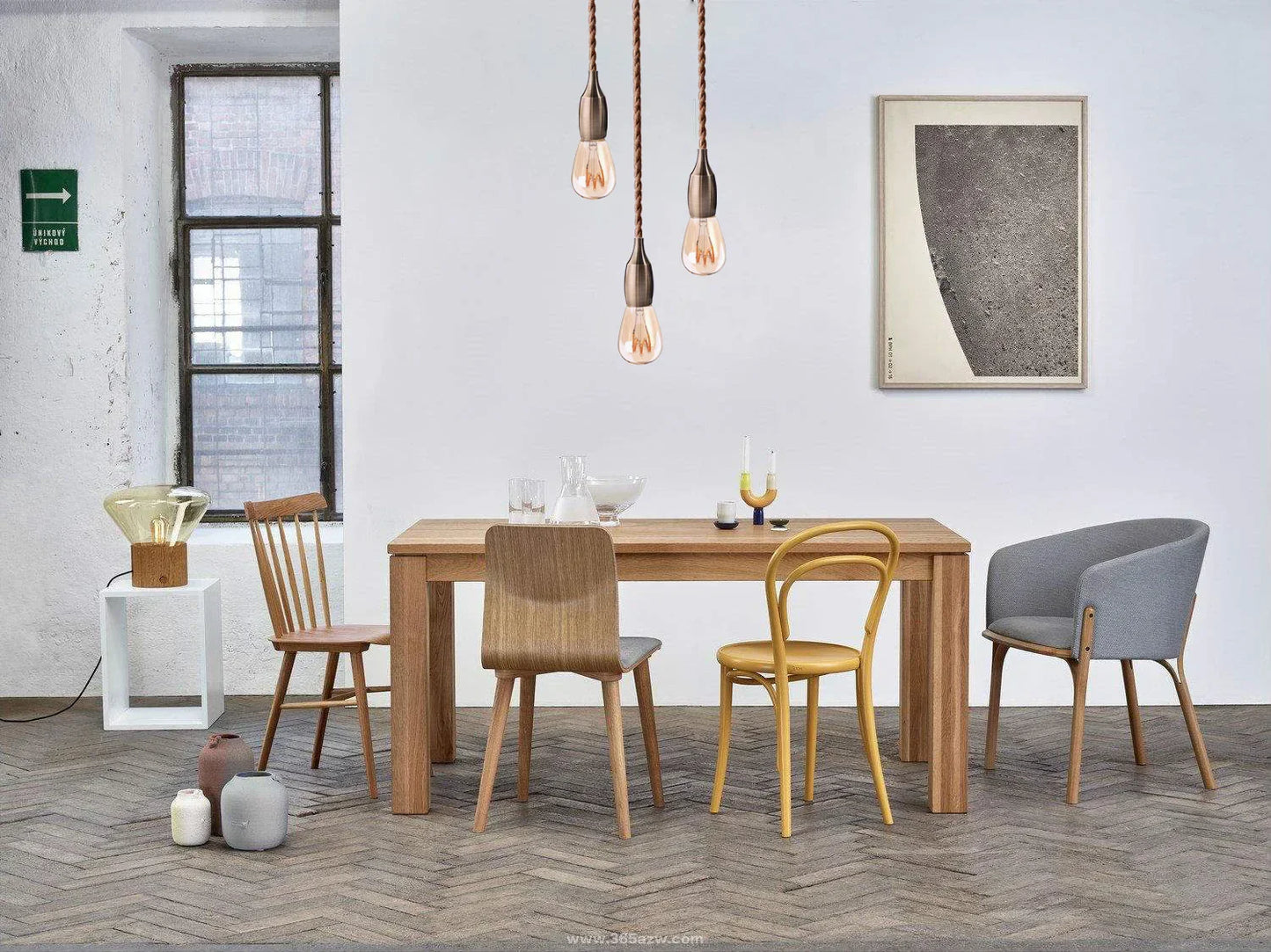 Amélie's Nordic Modern Pendant Light - Industrial Retro E27 Aluminum Lampholder