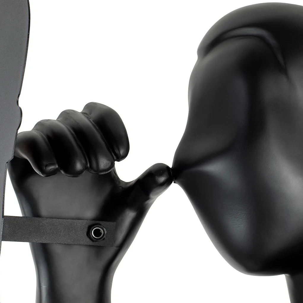 Human Mirror Sculpture Floor Lamp