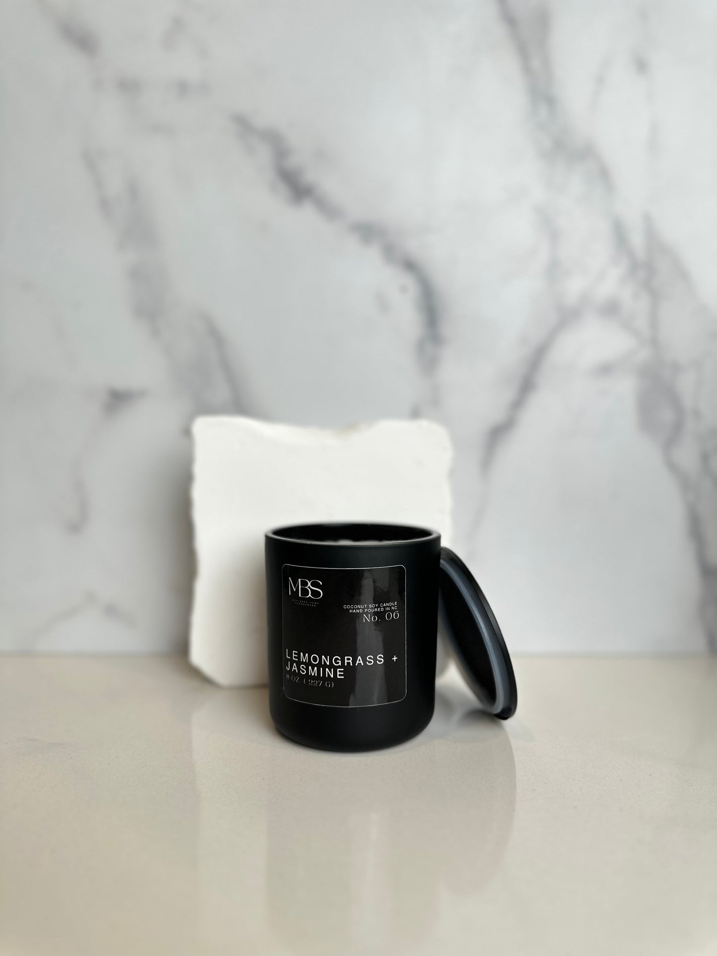 Lemongrass + Jasmine | 8oz Candle