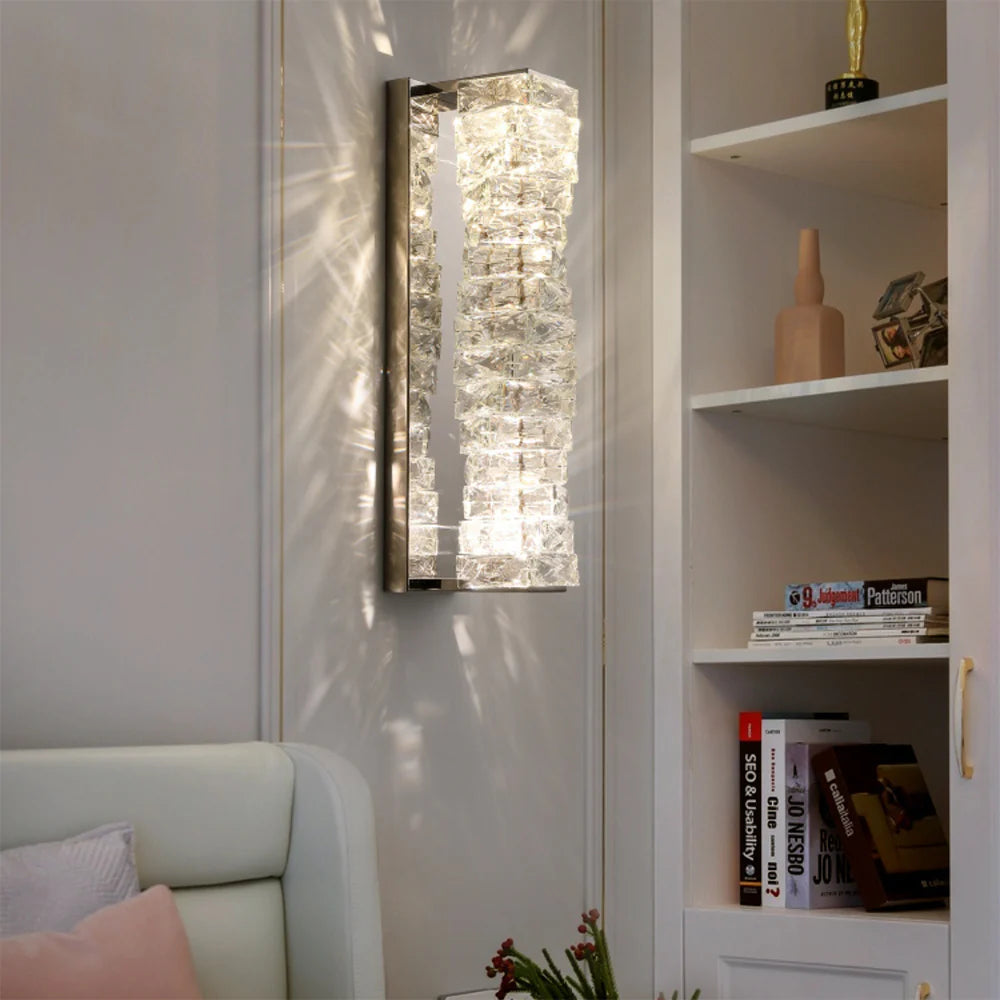 Crystal Laminated Wall Light