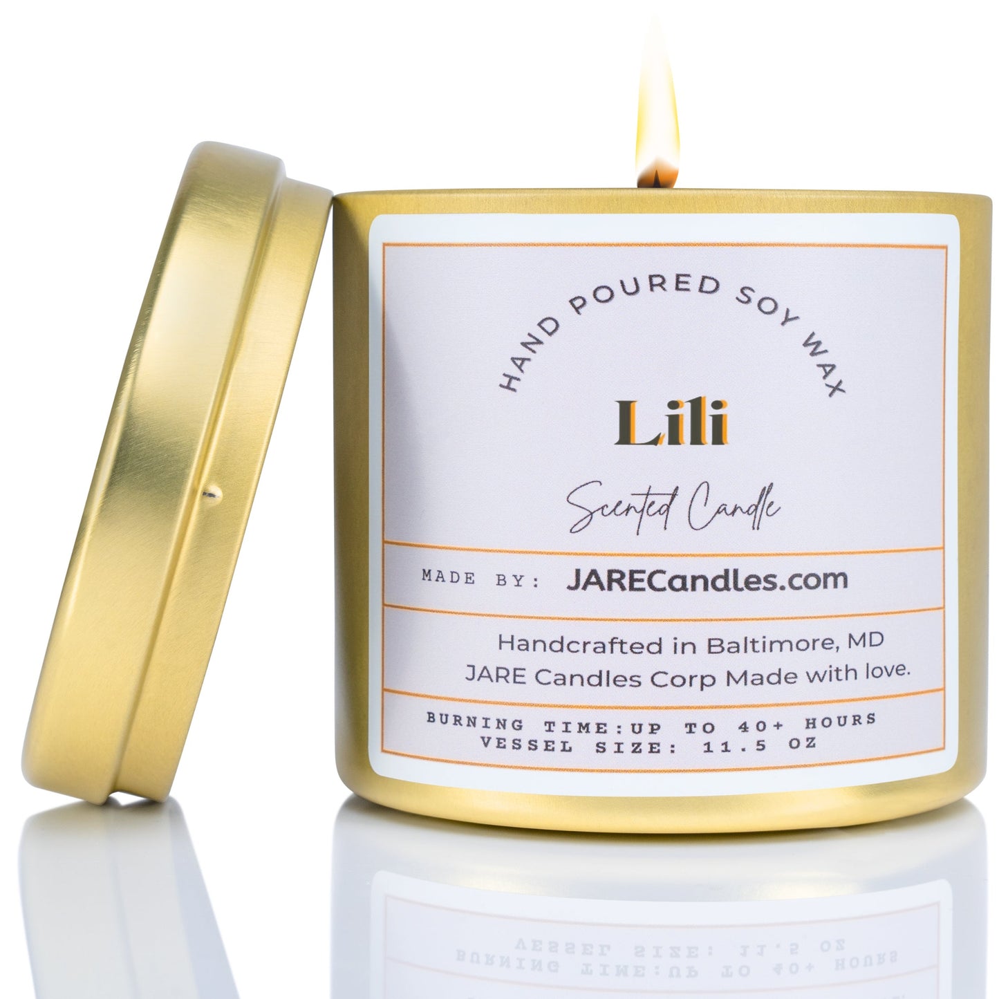 Lili - Lush Gardenia, Tuberose - Soy Wax Scented Candle