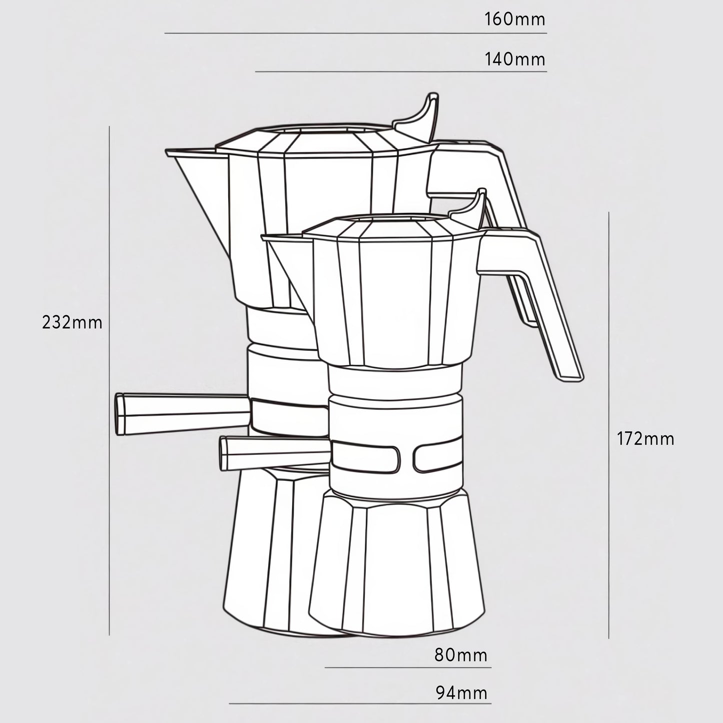 High Pressure Espresso Maker Moka Pot