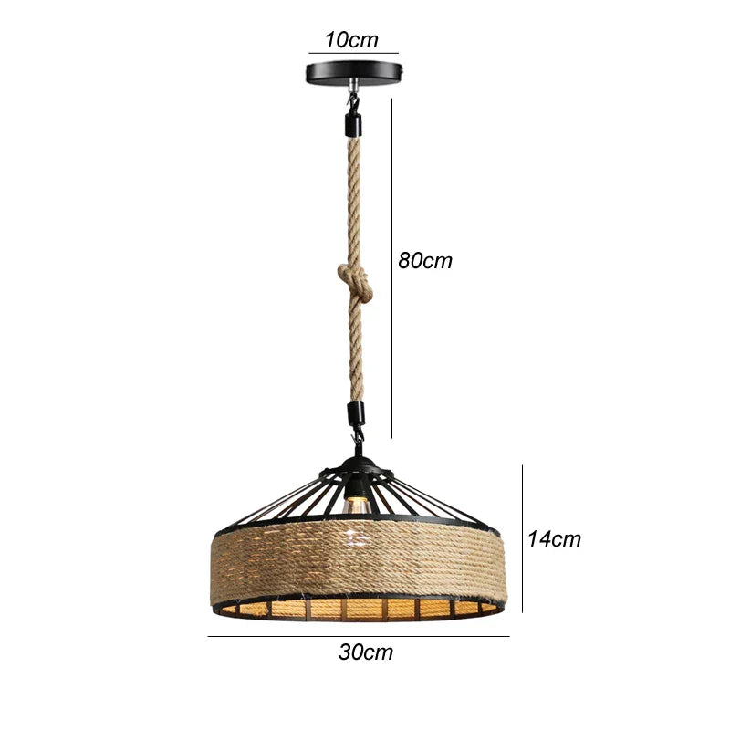 Bamboo Artistry Hand-Woven Pendant Lights - Exquisite Rattan Wicker Chandelier for Your Home