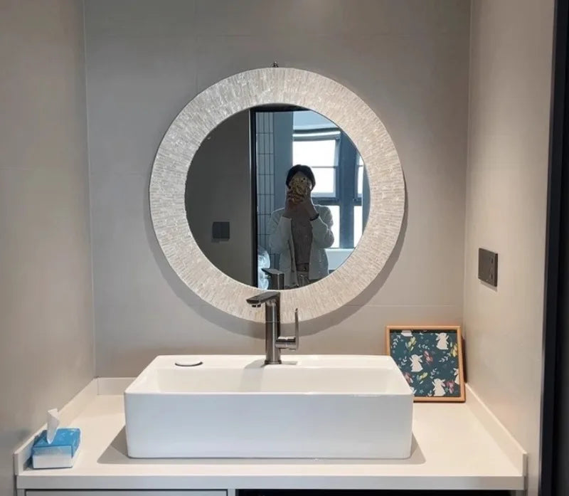 Wall Hanging Decorative Mirrors Living Room Glass Bedroom Decorative Mirrors Bathroom Aesthetics Makeup Mirror Room Decor