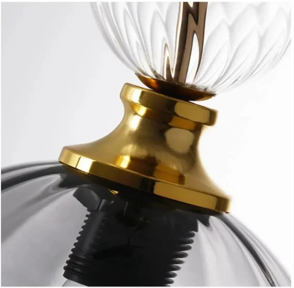 Nordic Colored Glass Chandelier Postmodern Creative Designer Restaurant Bar Counter Bedroom Bedside Lamp Excluding Light Bulbs