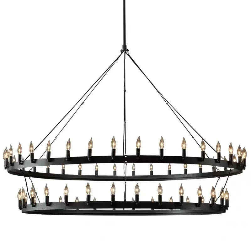 Vintage Industrial Iron Pendant Lamp - Add Retro Charm to Your Cafe, Restaurant, or Bar