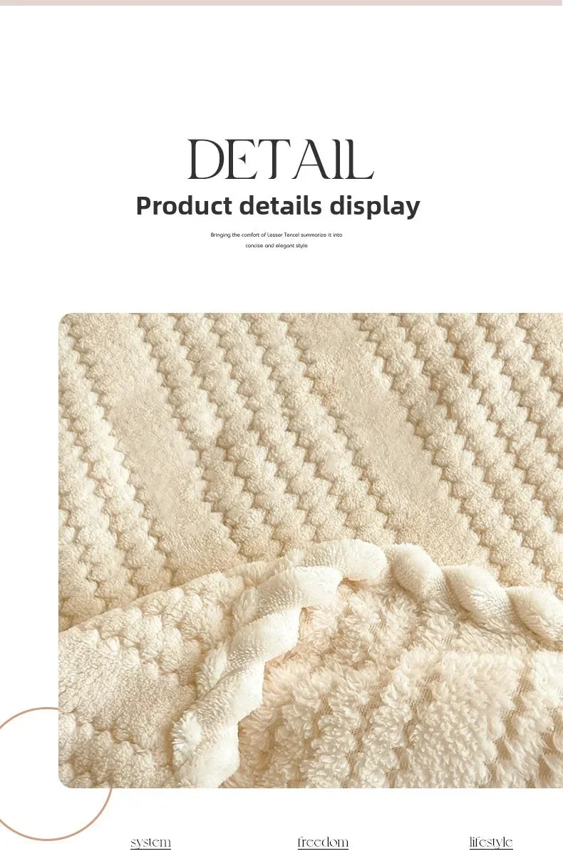 2025 new Throw Blanket for Sofa Winter Blanket King Size Home Warm Plaid Comforter Bedspread Bedding Sheet