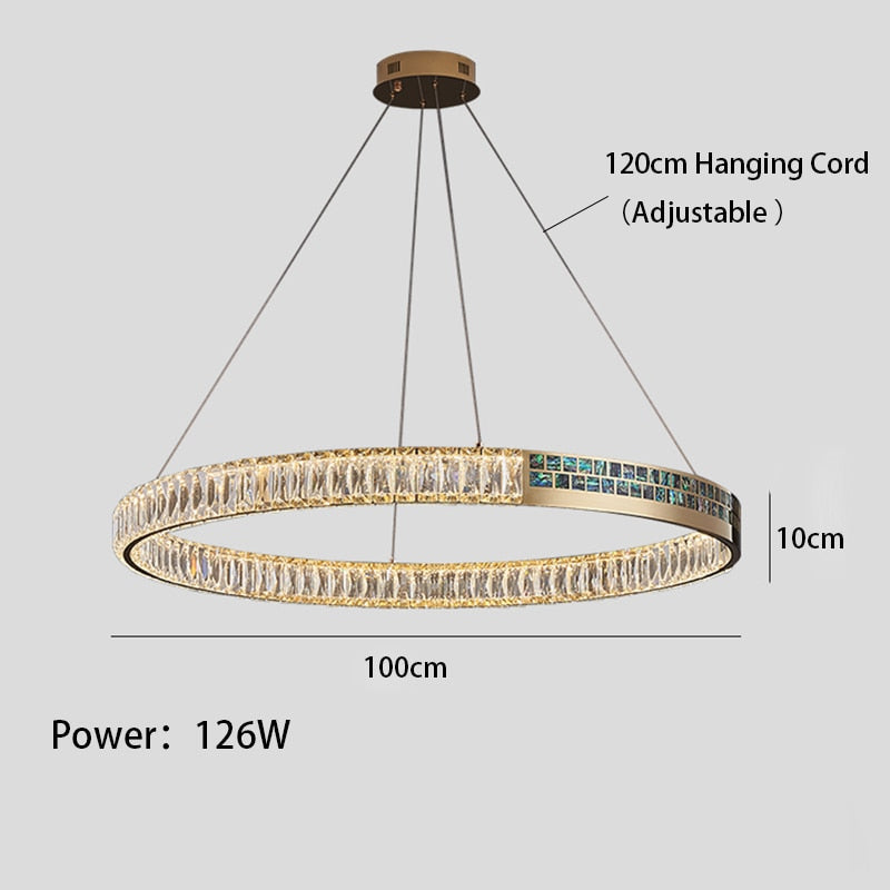 Evelyn's Elegance Chandelier - Chic Wall/Pendant Light with Luxurious Shell Design
