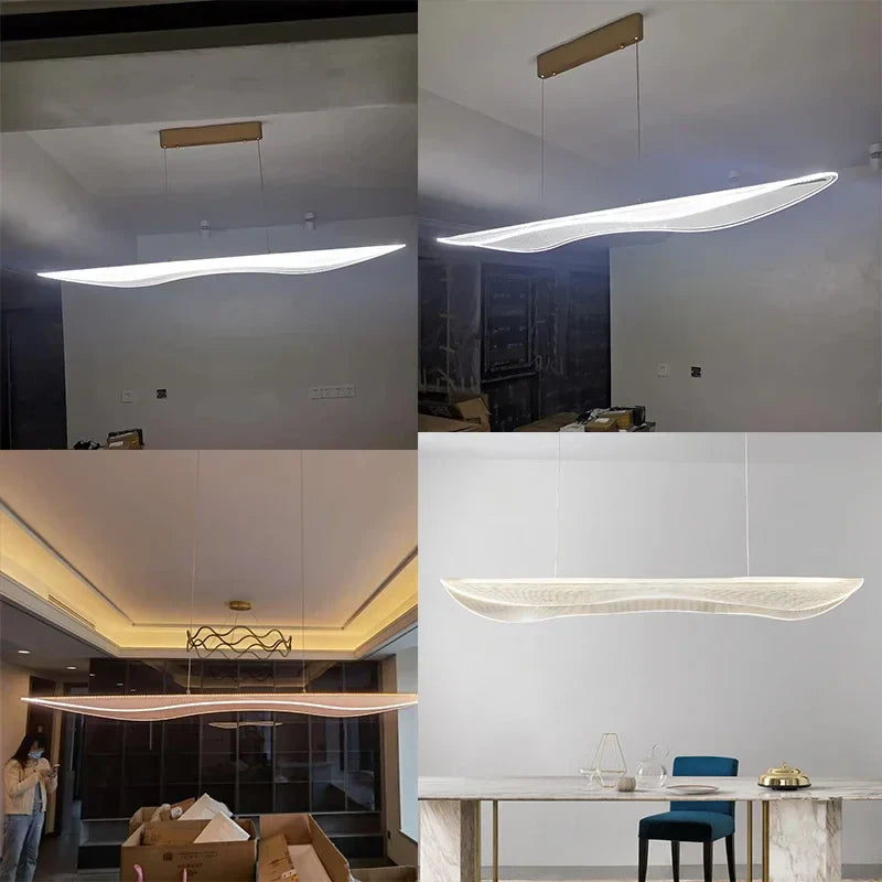 Contemporary Irregular Acrylic LED Chandeliers - Illuminate and Elevate Your Living and Dining Spaces