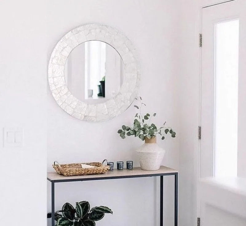 Wall Hanging Decorative Mirrors Living Room Glass Bedroom Decorative Mirrors Bathroom Aesthetics Makeup Mirror Room Decor