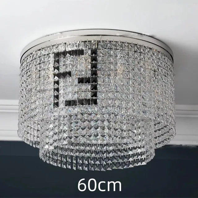Contemporary Crystal LED Chandelier - Luxury Rectangular K9 Pendant Lamp with Personality for Dining Spaces