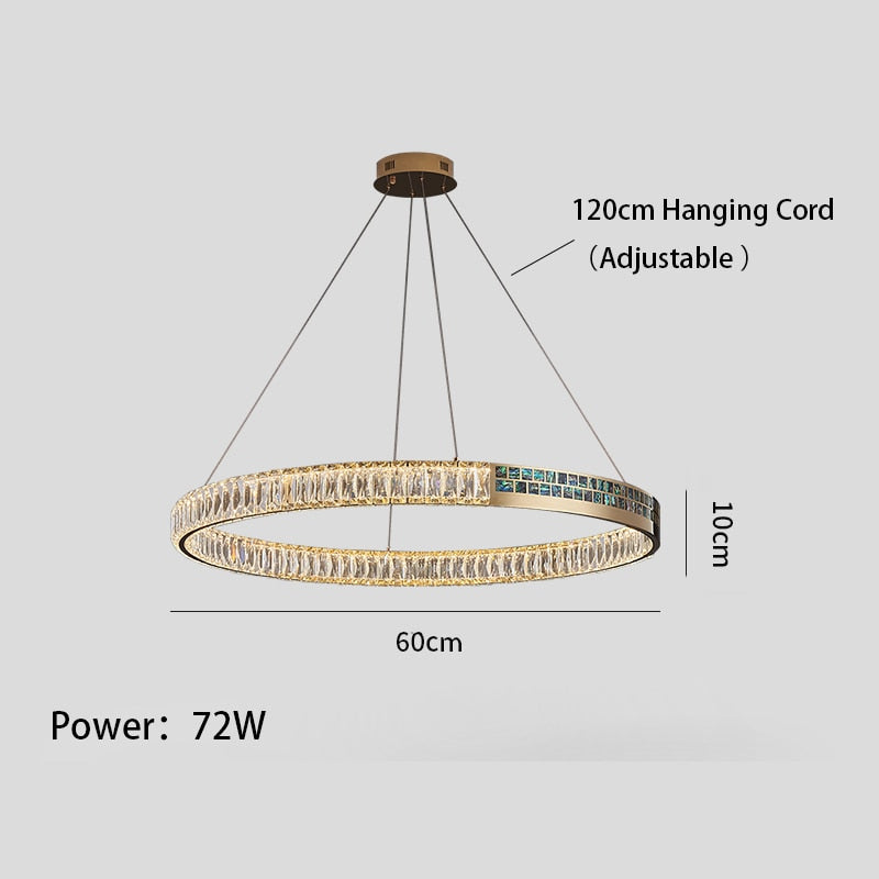 Evelyn's Elegance Chandelier - Chic Wall/Pendant Light with Luxurious Shell Design