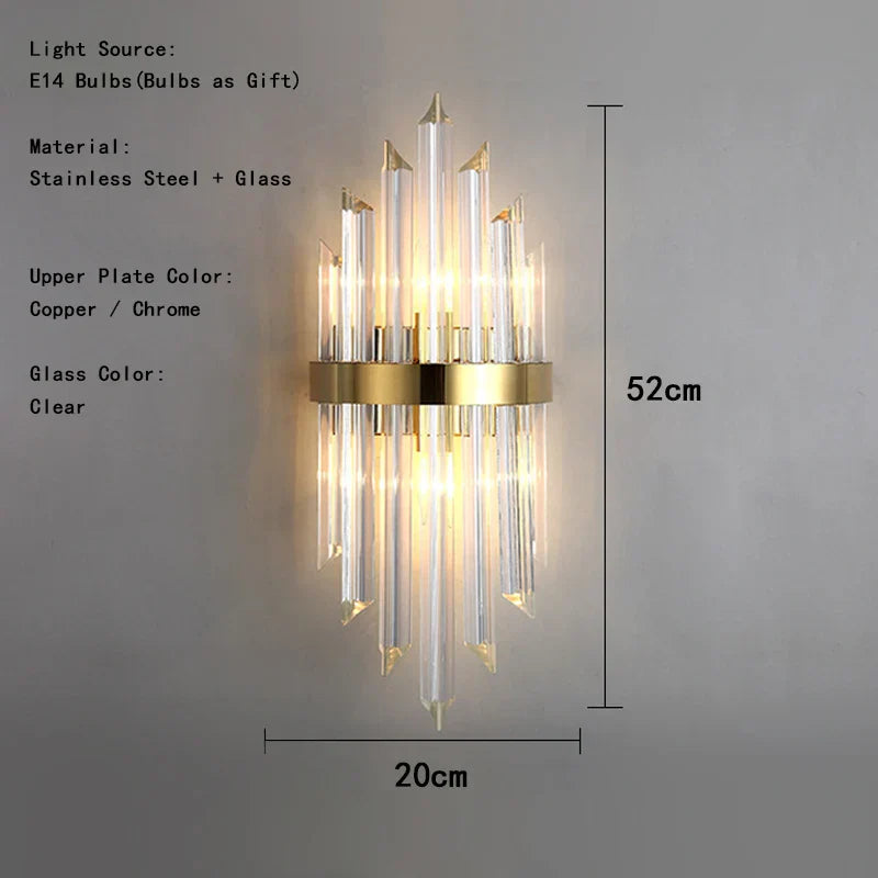Gianna Italian Crystal Glass Pendant Chandelier – Classic Hanging Light for Staircase & High Ceilings