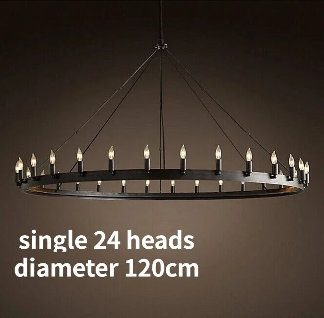 Vintage Industrial Iron Pendant Lamp - Add Retro Charm to Your Cafe, Restaurant, or Bar