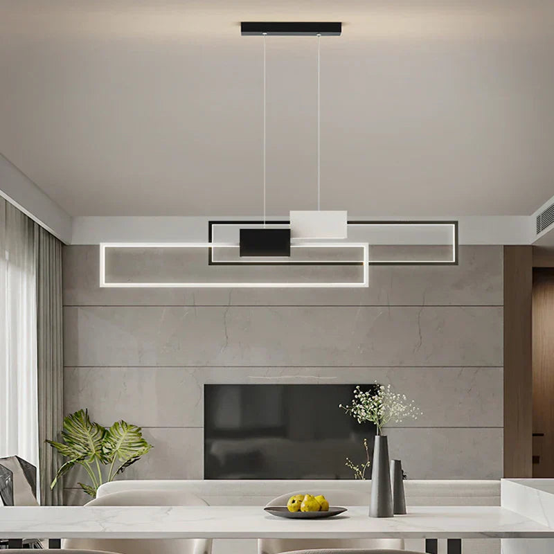 Contemporary LED Geometric Chandeliers - Elegant Lighting for Living, Dining, Bedroom, Kitchen, and Bar Decor