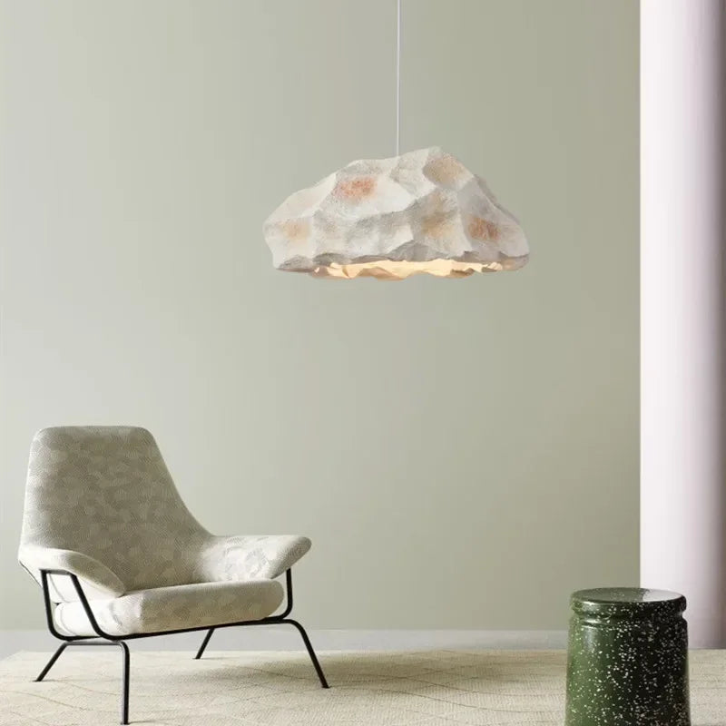 Wabi Sabi Designer Pendant Lamp - Minimalist LED Chandeliers for Restaurant, Bedroom, and Creative Home Decor