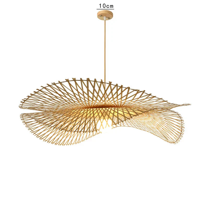 Bamboo Woven Chandeliers - Natural Rattan Elegance for Your Kitchen and Living Room