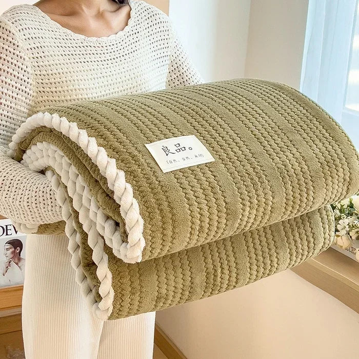2025 new Throw Blanket for Sofa Winter Blanket King Size Home Warm Plaid Comforter Bedspread Bedding Sheet