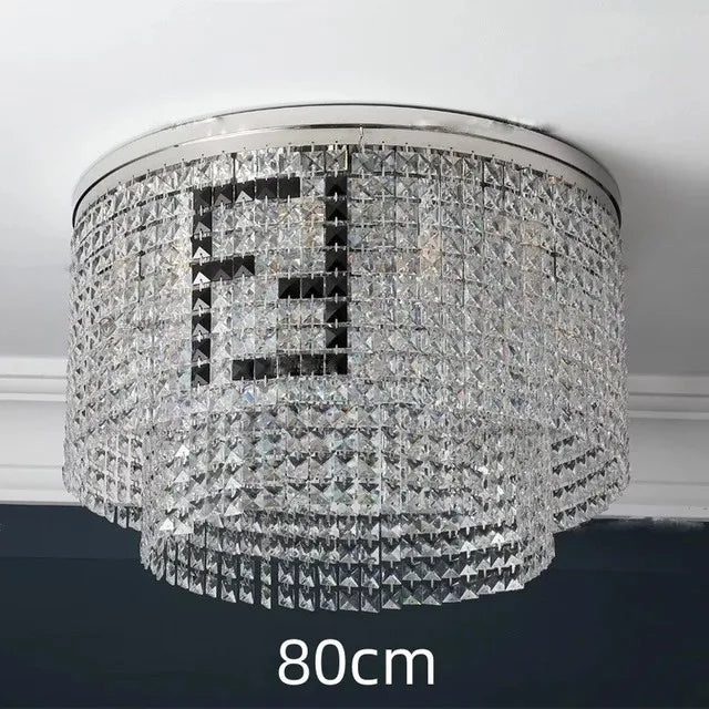 Contemporary Crystal LED Chandelier - Luxury Rectangular K9 Pendant Lamp with Personality for Dining Spaces