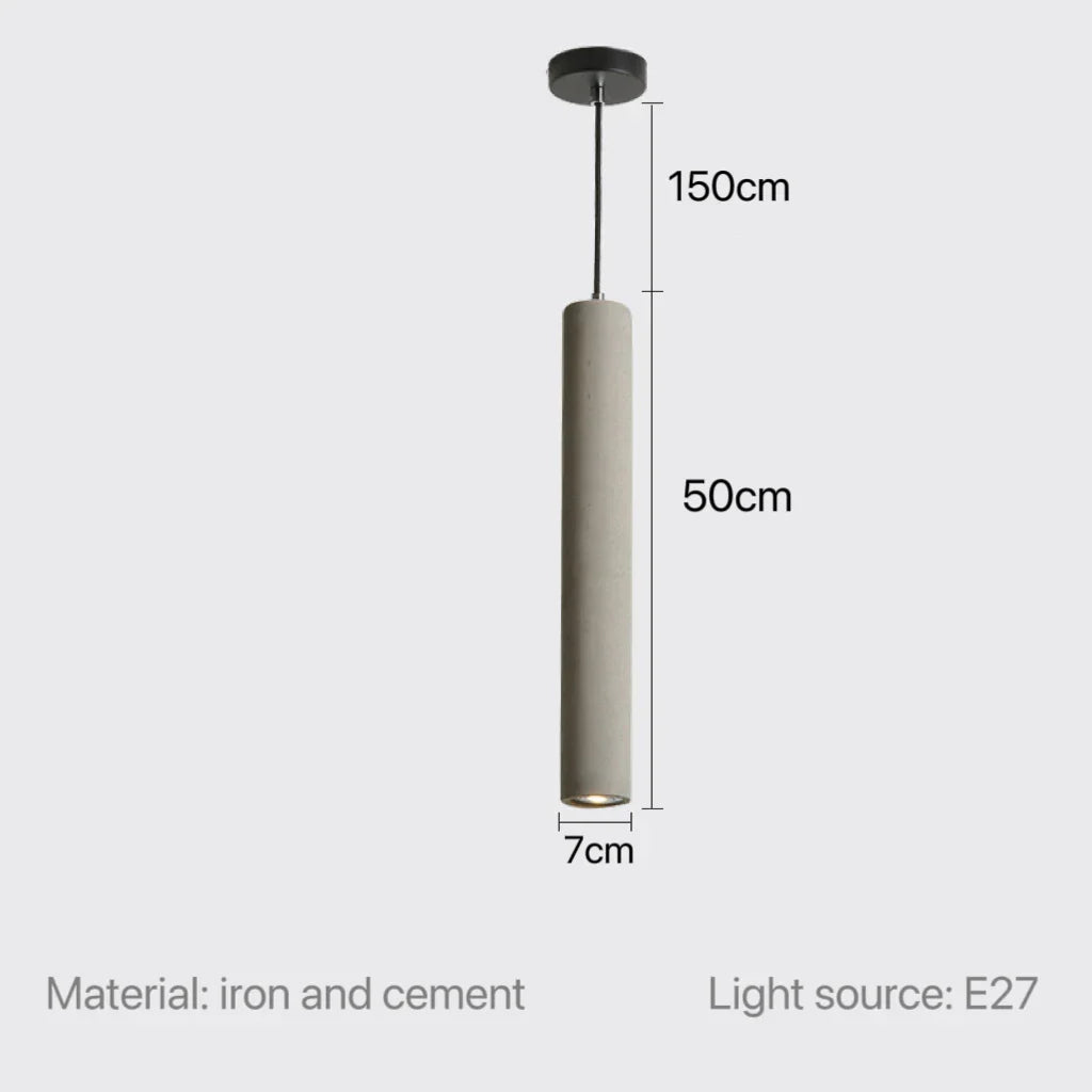 Nordic Modern Cement Pendant Lamp - Contemporary Lighting for Bedrooms, Restaurants, and More