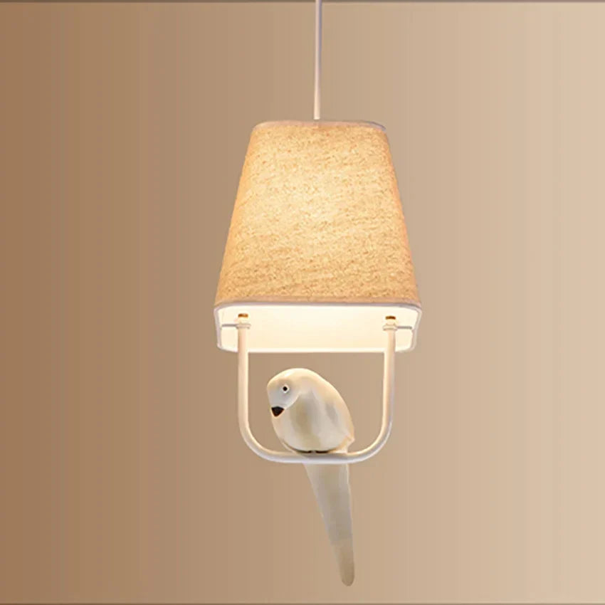 Creative Bird Pendant Lights - Simple Japan Style Chandelier for Ceiling Light in Study, Dining Room, and Home Decor - Birdcage Inspired Design