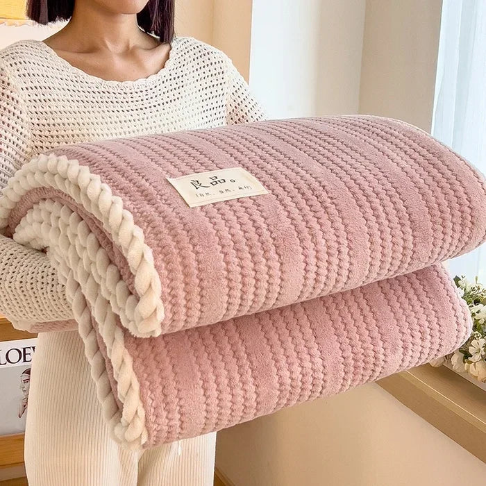 2025 new Throw Blanket for Sofa Winter Blanket King Size Home Warm Plaid Comforter Bedspread Bedding Sheet