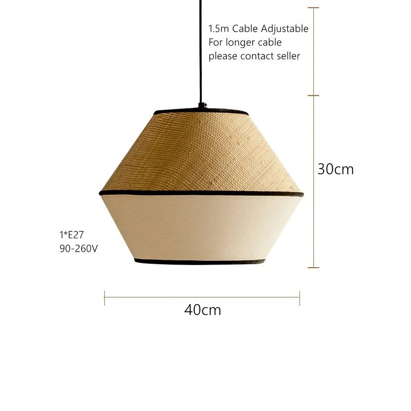 Bohemia Wabi Sabi Handmade Rattan Pendant Lamps - A New Design for Versatile Spaces