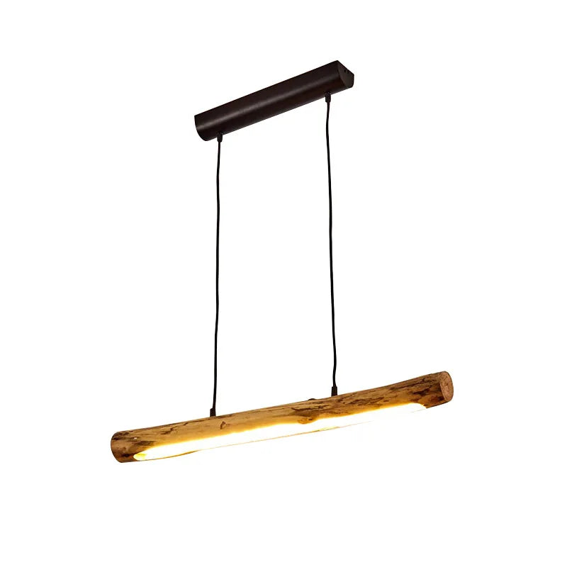 Chic Black Walnut Pendant Lights - Minimalist Wood Lighting for Dining Tables, Kitchens, and Home Decor