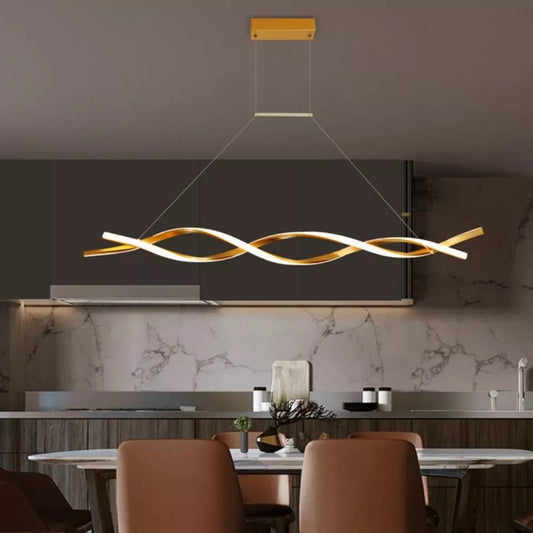 Elegant Dimmable LED Pendant Lamp - Versatile Lighting for Dining, Kitchen, Living Room, and Bedroom Decor