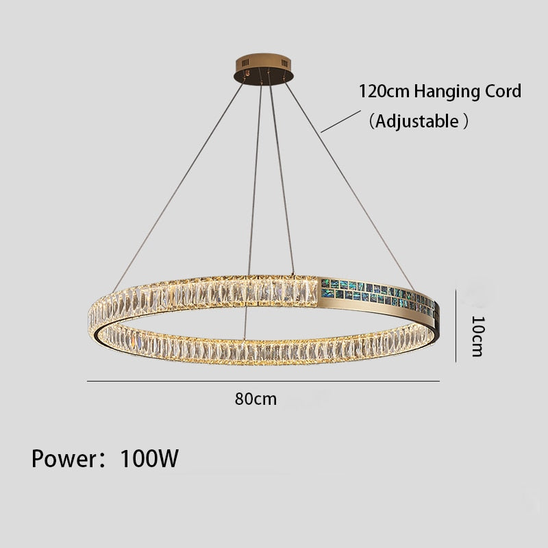 Evelyn's Elegance Chandelier - Chic Wall/Pendant Light with Luxurious Shell Design