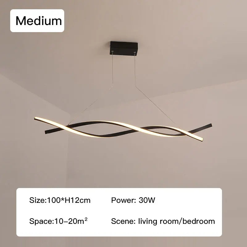 Elegant Dimmable LED Pendant Lamp - Versatile Lighting for Dining, Kitchen, Living Room, and Bedroom Decor