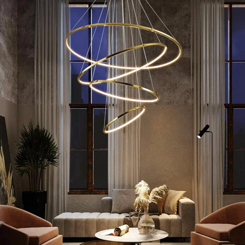 Home Decoration Pendant Lamp with LED Lights - Versatile Chandelier Lighting for Living Rooms, Bedrooms, and Dining Rooms