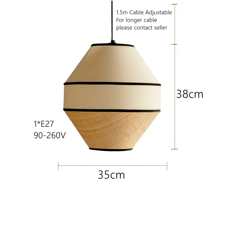 Bohemia Wabi Sabi Handmade Rattan Pendant Lamps - A New Design for Versatile Spaces