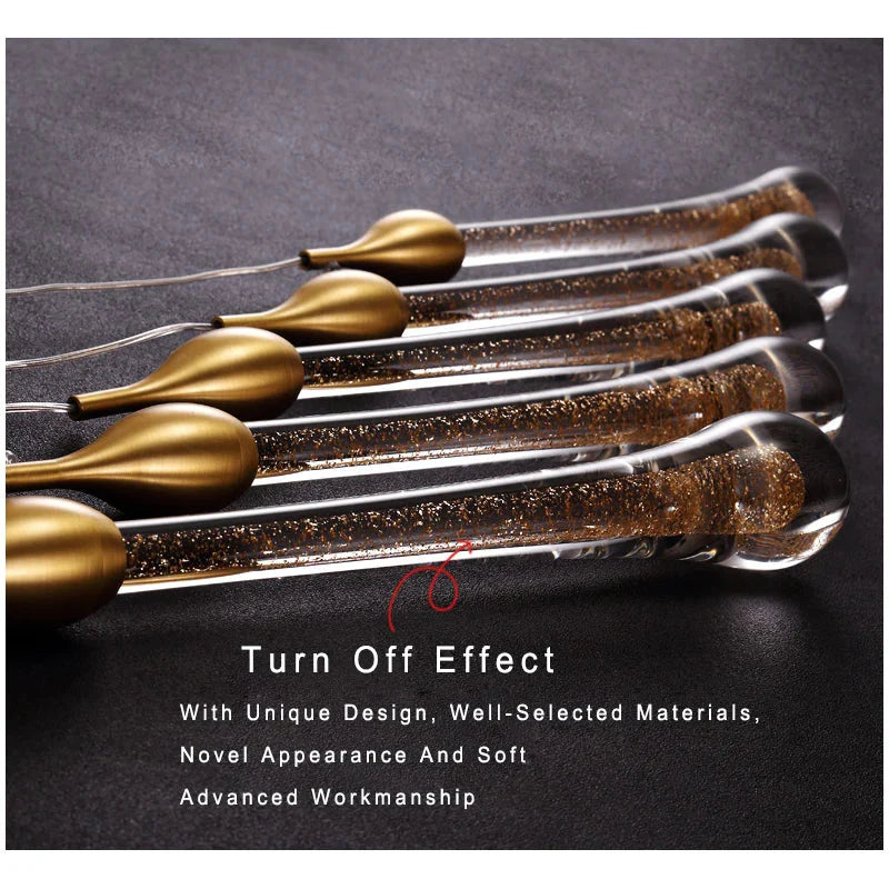 Lamp LED Chandelier - Modern Raindrop Crystal Pendant Light Fixtures in Gold for Kitchen Islands and Foyers