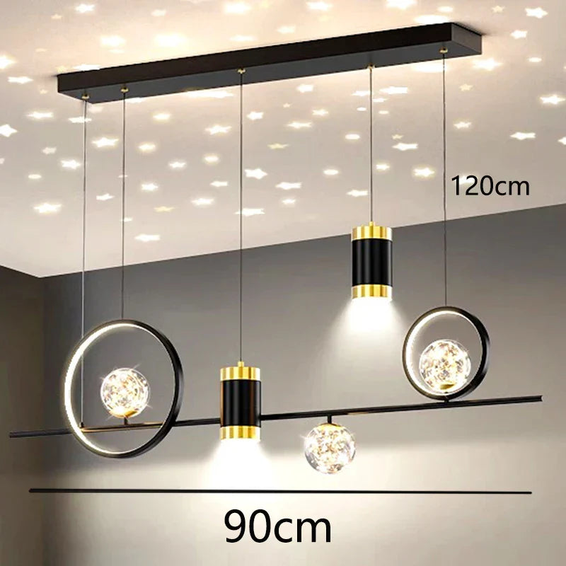 Modern Pendant Chandelier for Dining Room - Stylish Ceiling Hanging Light Fixture for Indoor Decor