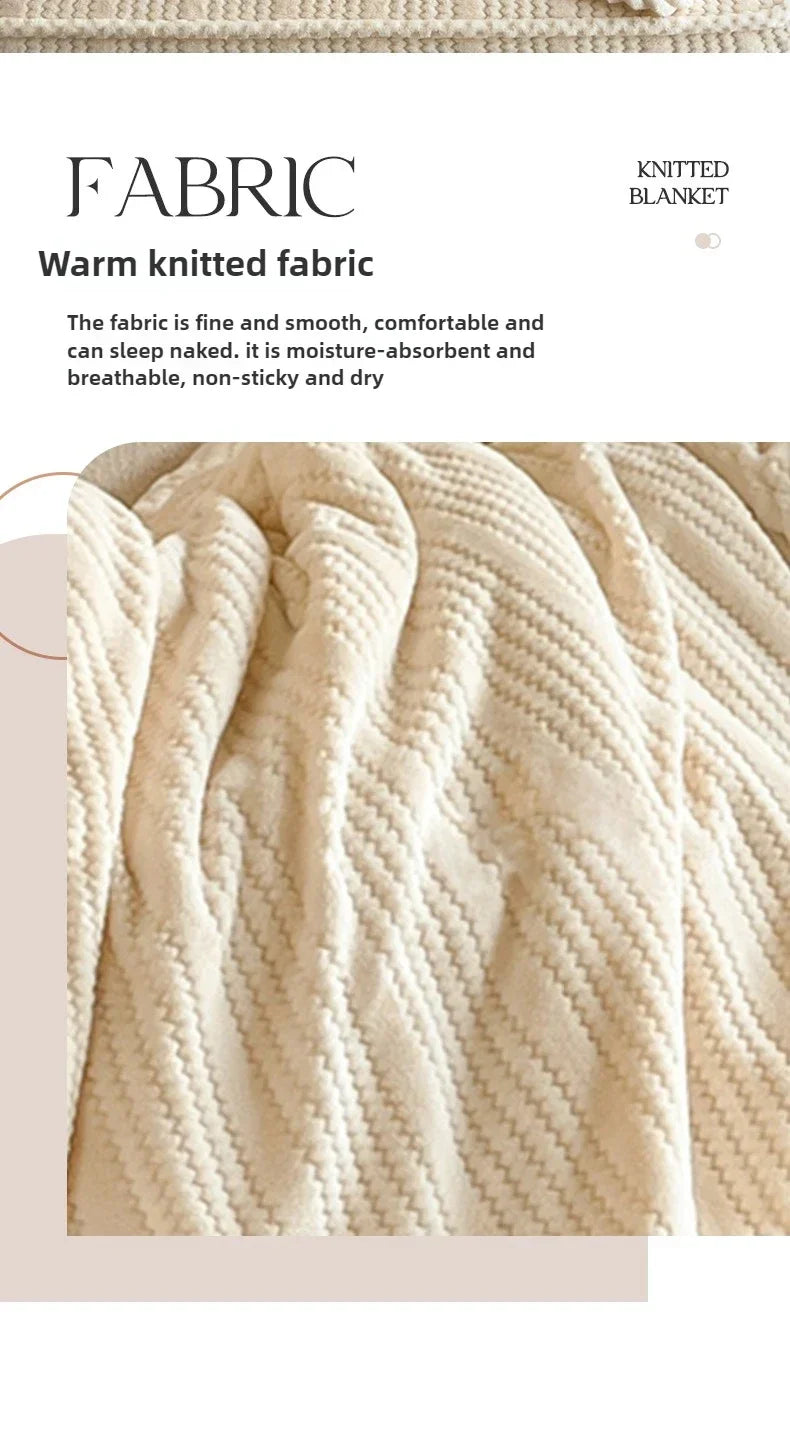 2025 new Throw Blanket for Sofa Winter Blanket King Size Home Warm Plaid Comforter Bedspread Bedding Sheet
