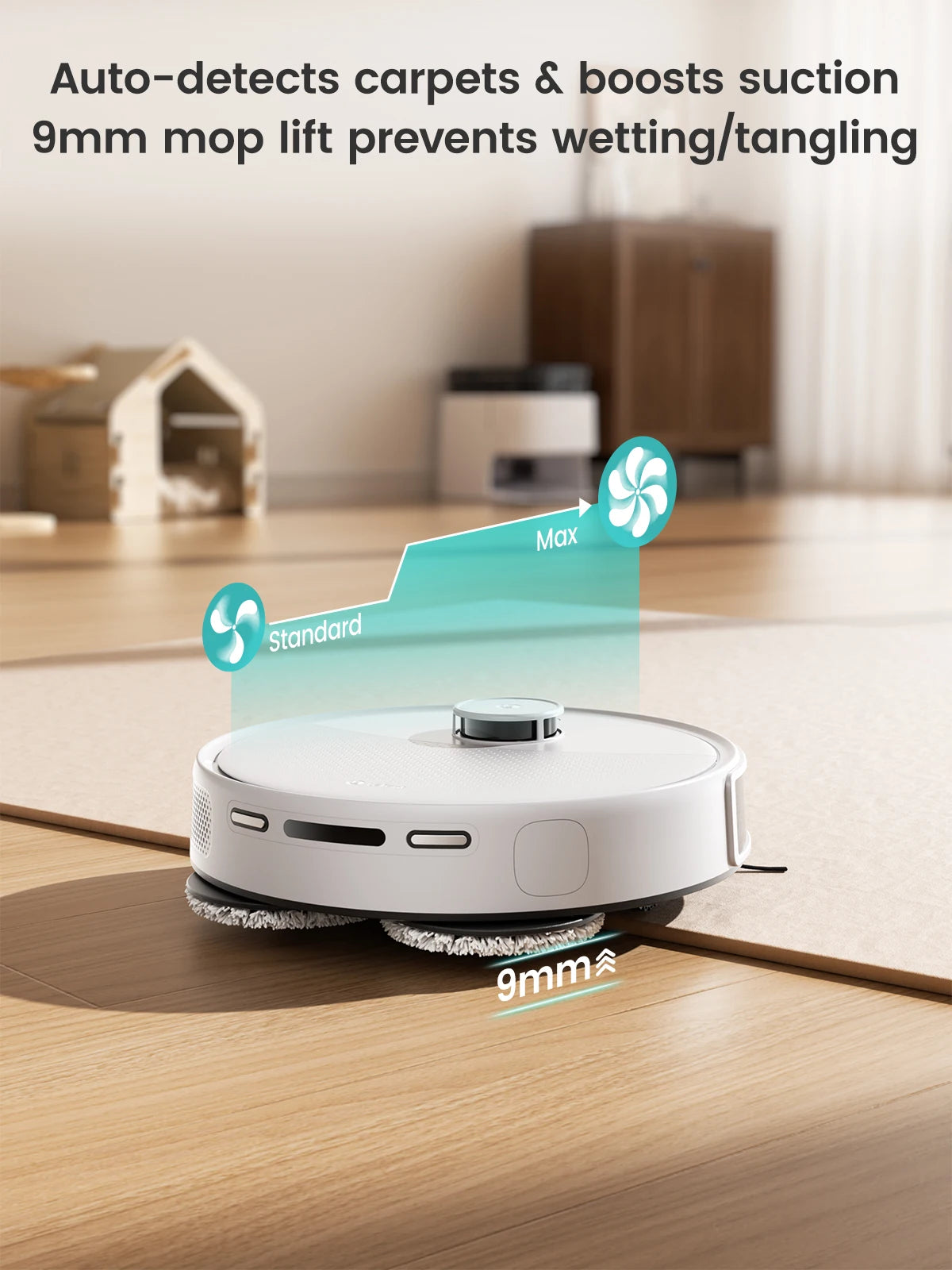 LEFANT Robot Vacuum Cleaner with Mapping, 12000Pa Suction, Emptying Station, Automatic Washing and Drying, DTOF Laser