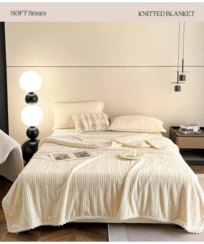 2025 new Throw Blanket for Sofa Winter Blanket King Size Home Warm Plaid Comforter Bedspread Bedding Sheet