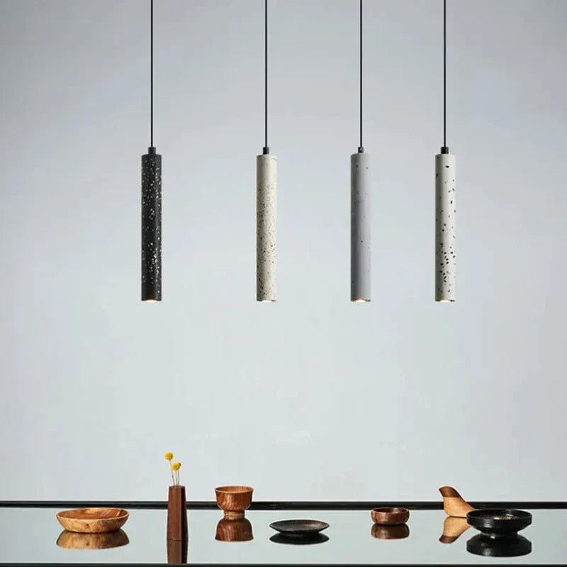 European Cement Pendant Light - Contemporary Elegance for Dining Spaces