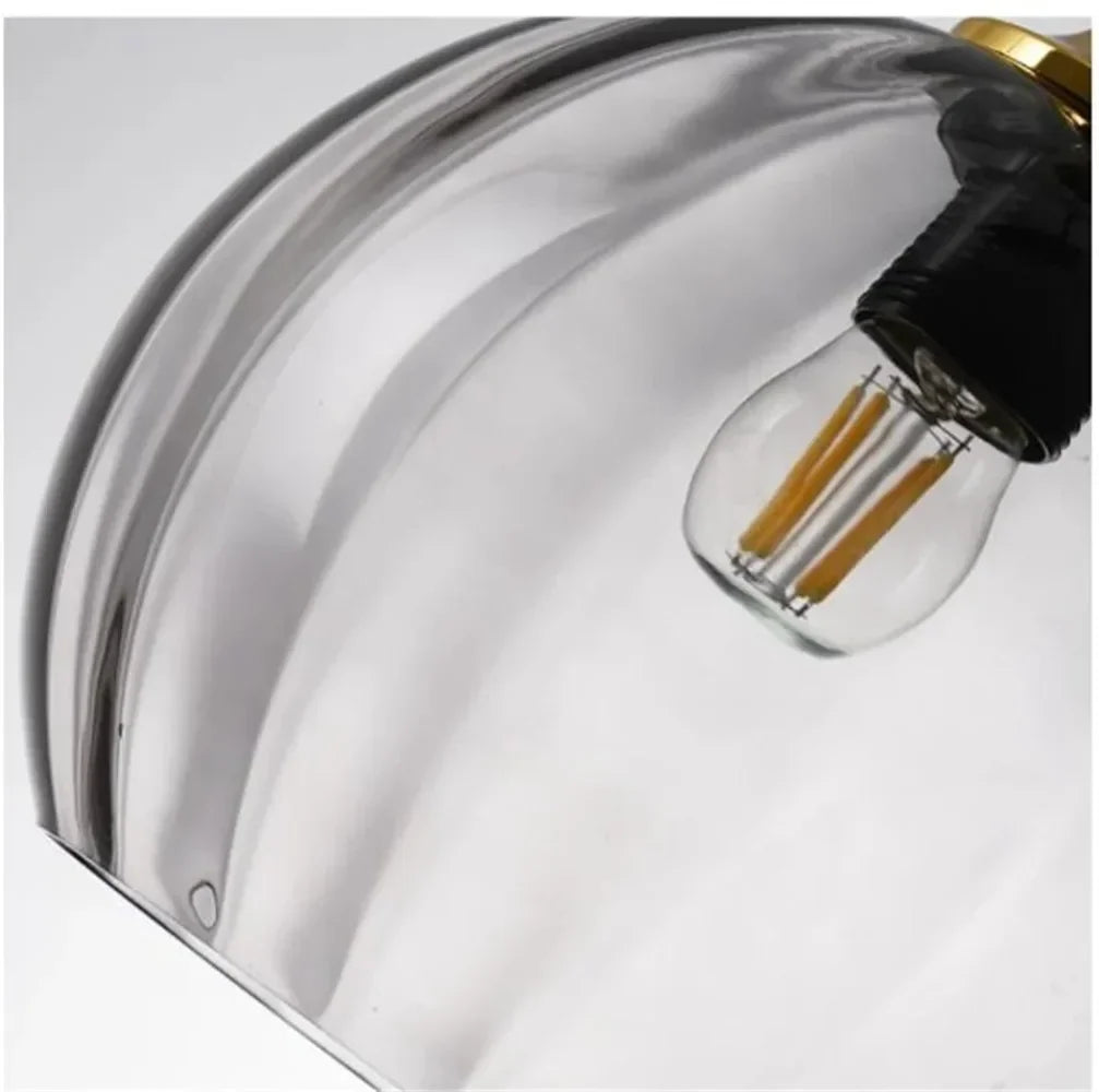 Nordic Colored Glass Chandelier Postmodern Creative Designer Restaurant Bar Counter Bedroom Bedside Lamp Excluding Light Bulbs