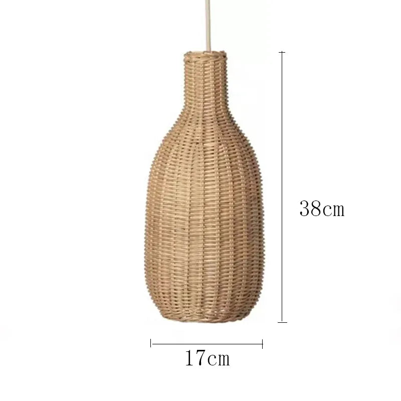 Vintage Handmade Rattan Pendant Light - Creative Lighting for Dining Rooms, Cafes, Restaurants, and Natural Luminaire
