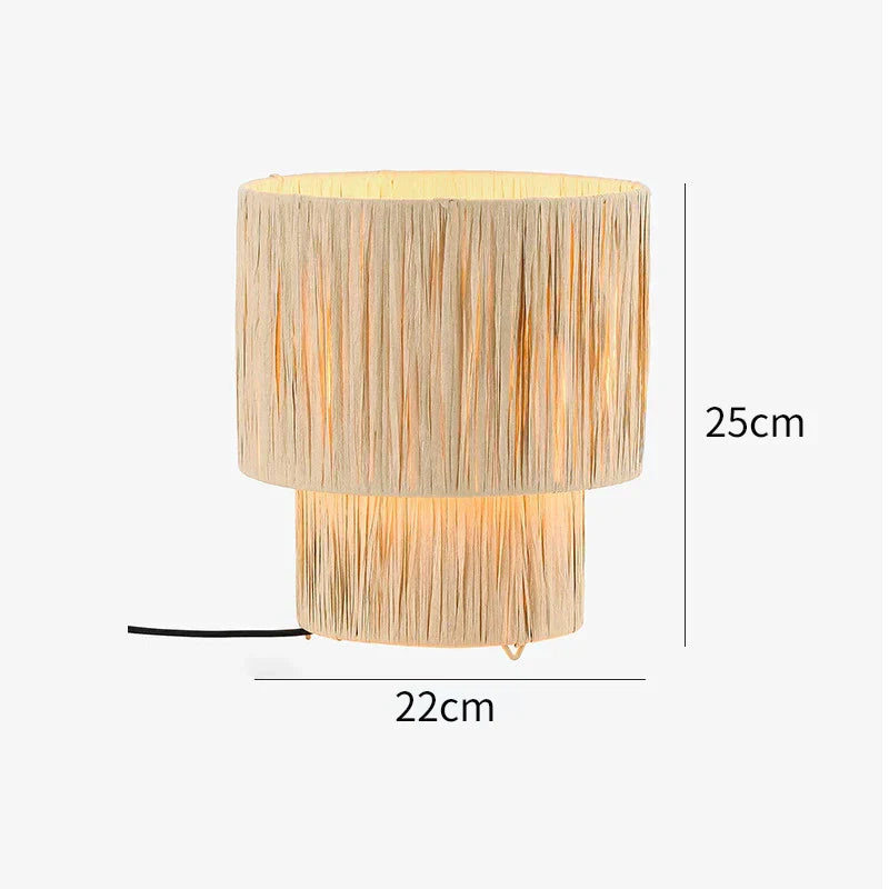 Artful Hand-Knitted Rattan Pendant Lamp - Elegant Lighting for Living Rooms and Bedrooms