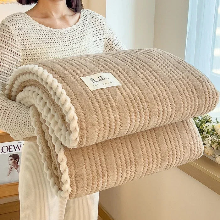 2025 new Throw Blanket for Sofa Winter Blanket King Size Home Warm Plaid Comforter Bedspread Bedding Sheet