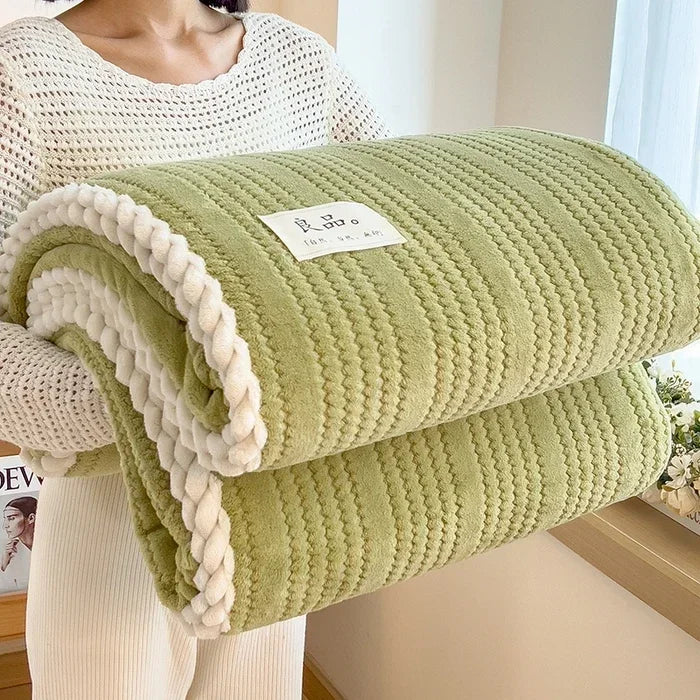 2025 new Throw Blanket for Sofa Winter Blanket King Size Home Warm Plaid Comforter Bedspread Bedding Sheet