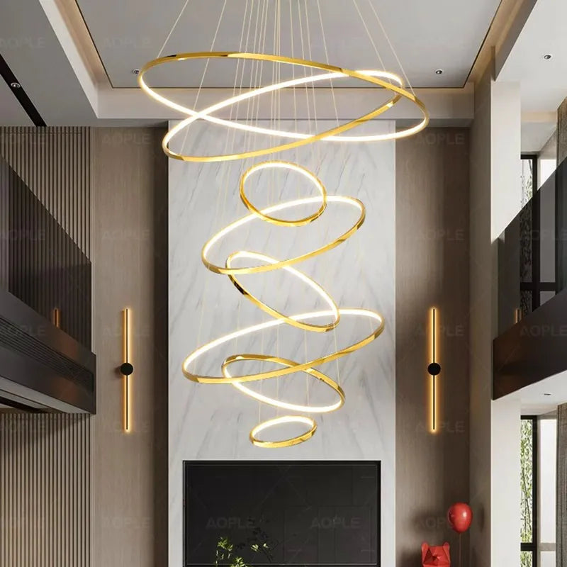 Home Decoration Pendant Lamp with LED Lights - Versatile Chandelier Lighting for Living Rooms, Bedrooms, and Dining Rooms