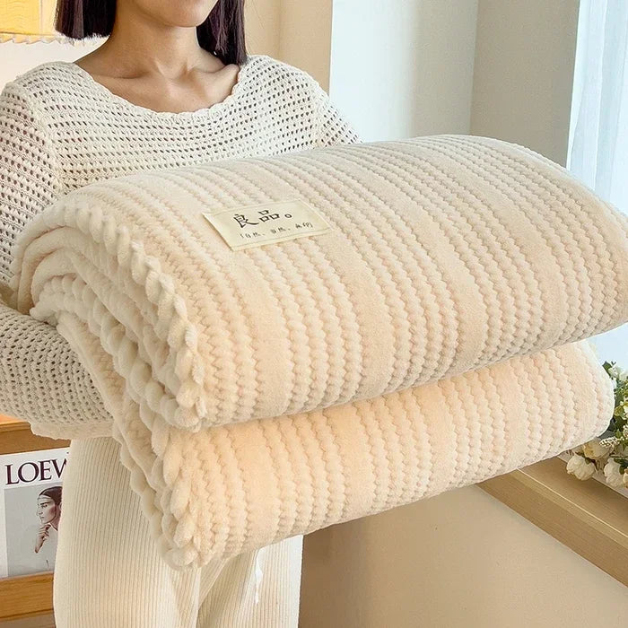 2025 new Throw Blanket for Sofa Winter Blanket King Size Home Warm Plaid Comforter Bedspread Bedding Sheet