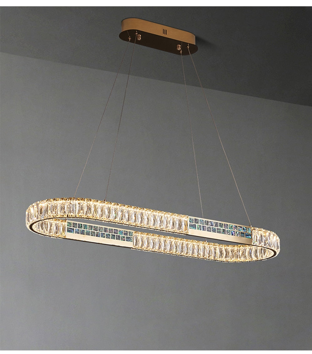 Evelyn's Elegance Chandelier - Chic Wall/Pendant Light with Luxurious Shell Design